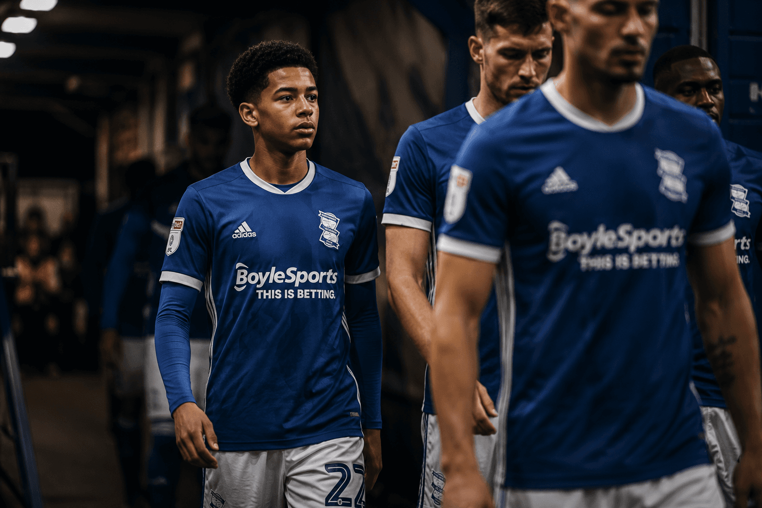 The prodigy β a teenage Bellingham walks out of the St Andrew's tunnel in Birmingham City blue