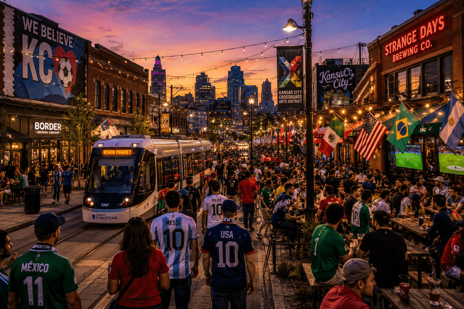 The Crossroads Arts District — breweries and bars in former warehouses, Kansas City's hip, walkable World Cup neighborhood