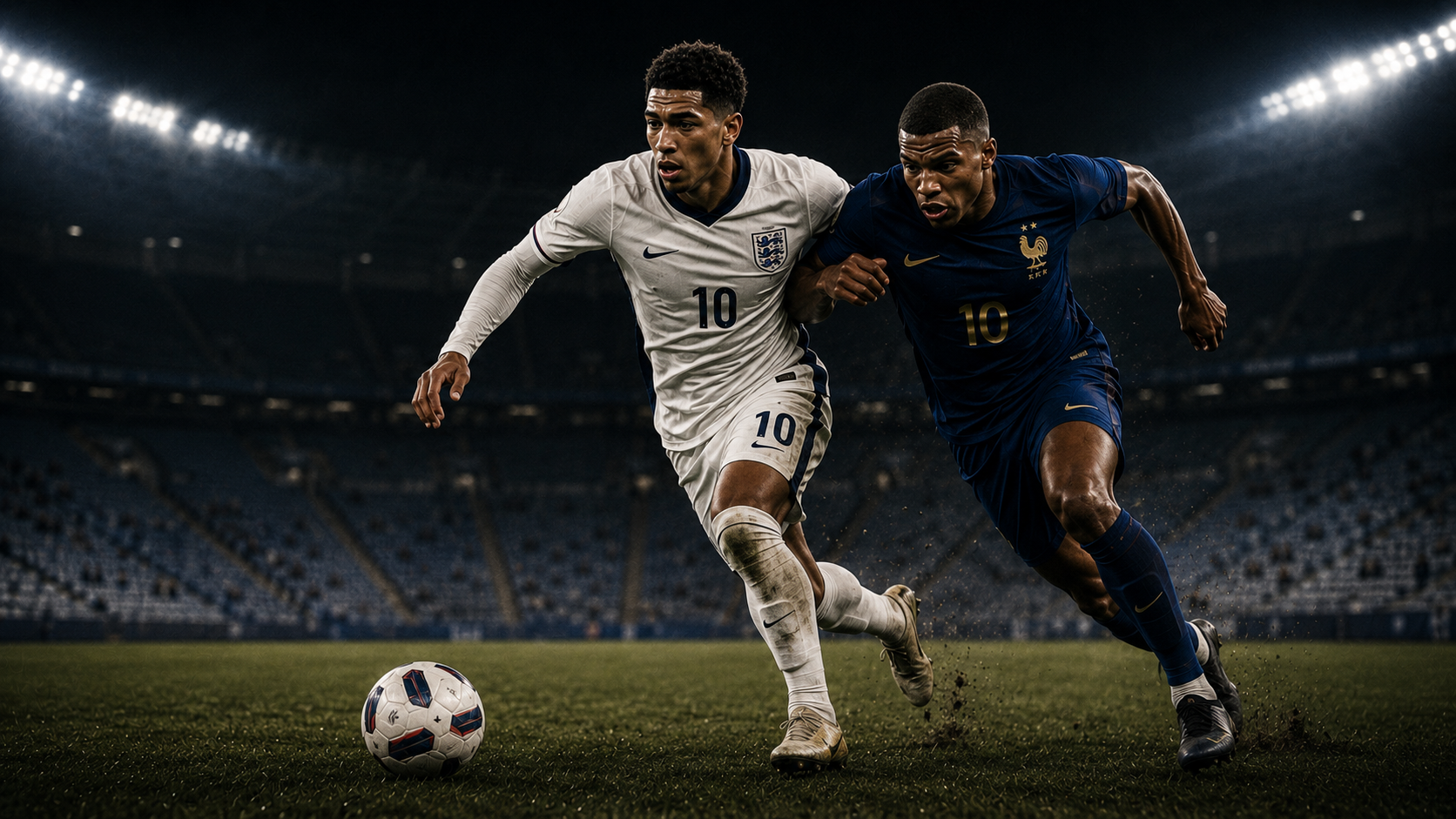 Bellingham and Mbappé duel for the ball in a half-empty stadium — the game that counted for nothing, and the men who played it as though it did