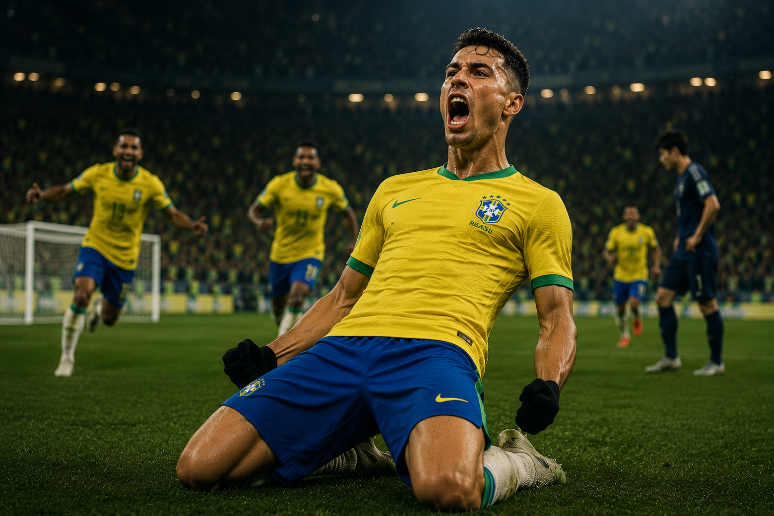 Brazil edge past Japan in a tense Round of 32 encounter